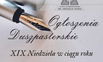 Ogłoszenia duszpasterksie 11.08.2024 r.